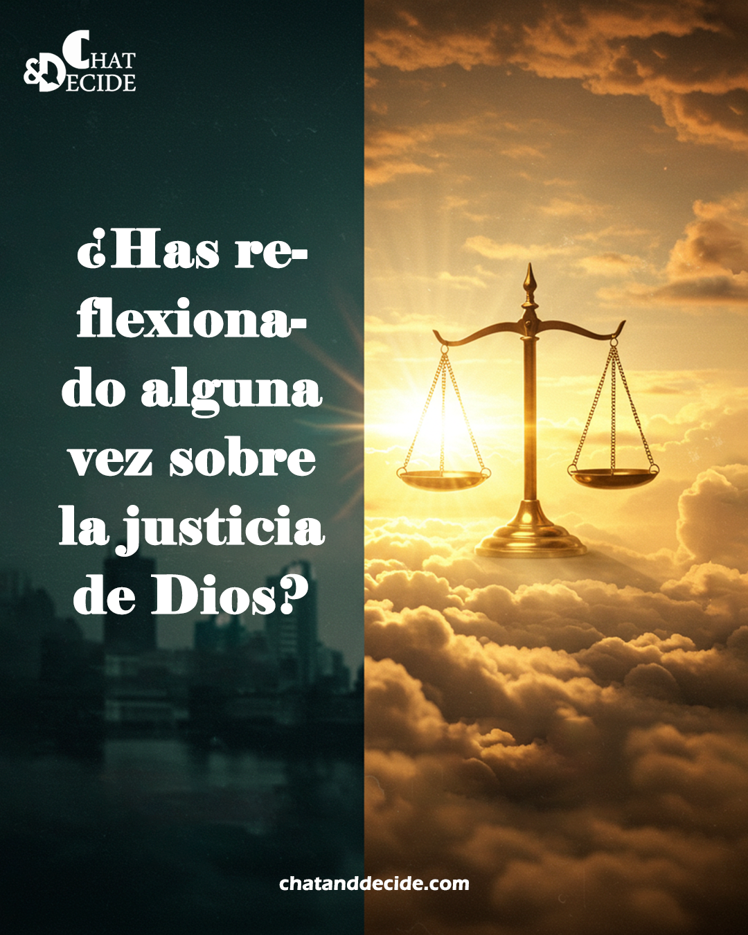 ¿Has reflexionado alguna vez sobre la justicia de Dios?