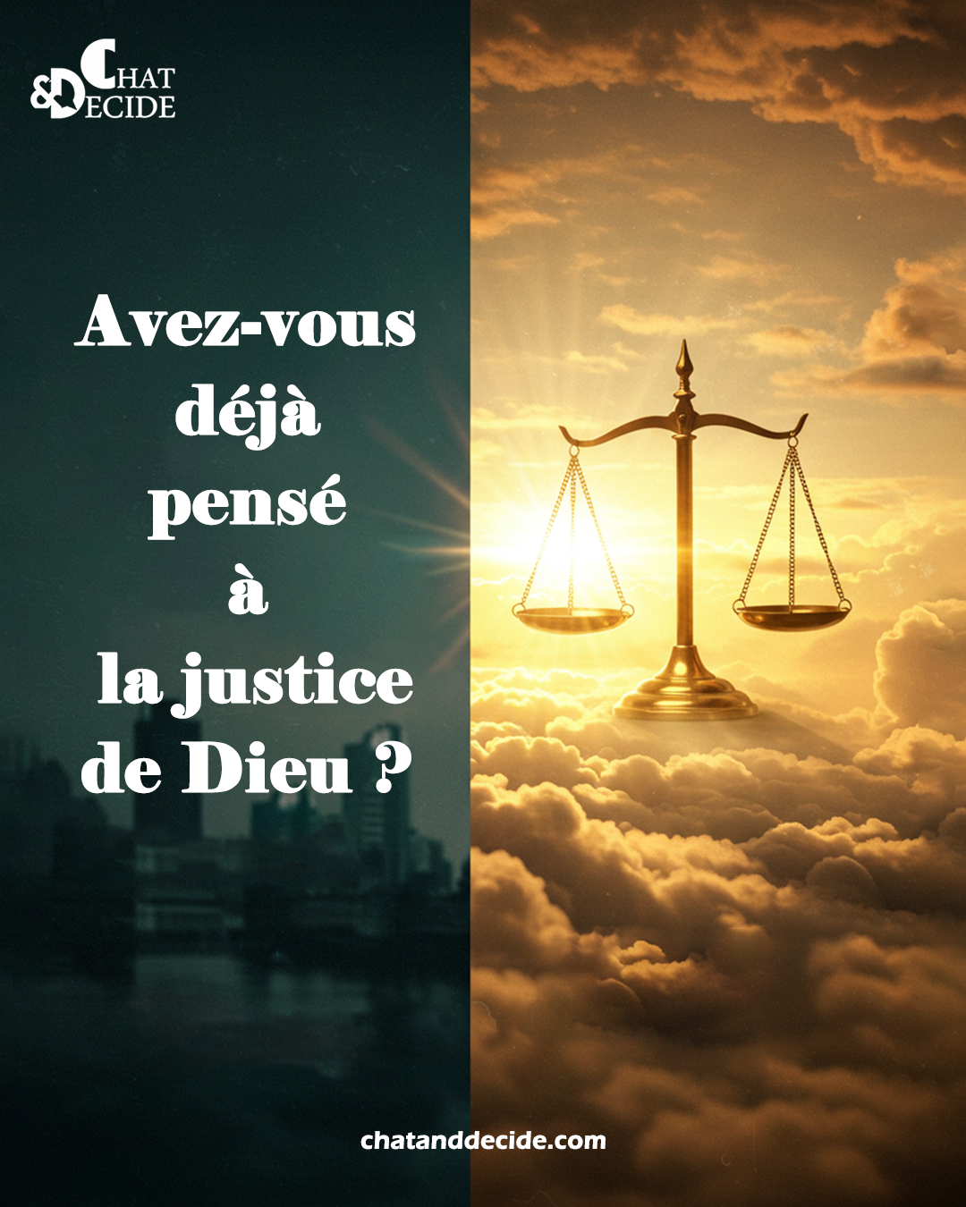 Avez-vous déjà pensé à la justice de Dieu ?