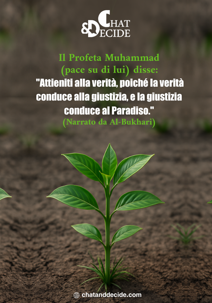 Verità e giustizia conducono al Paradiso."