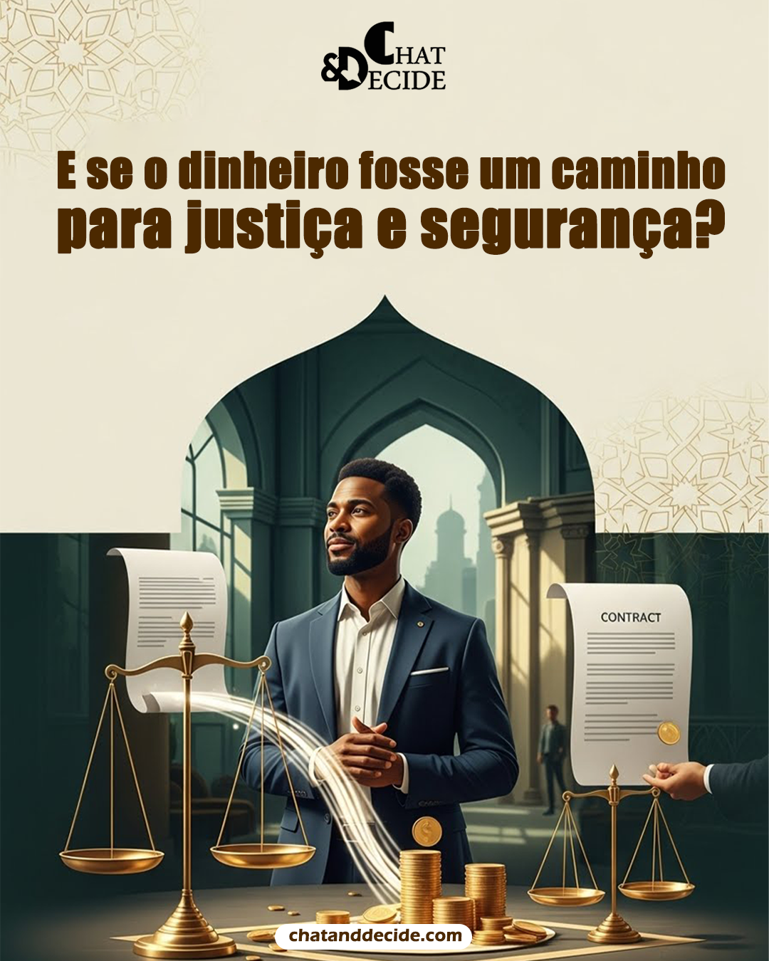 E se o dinheiro fosse um caminho para justiça e segurança?