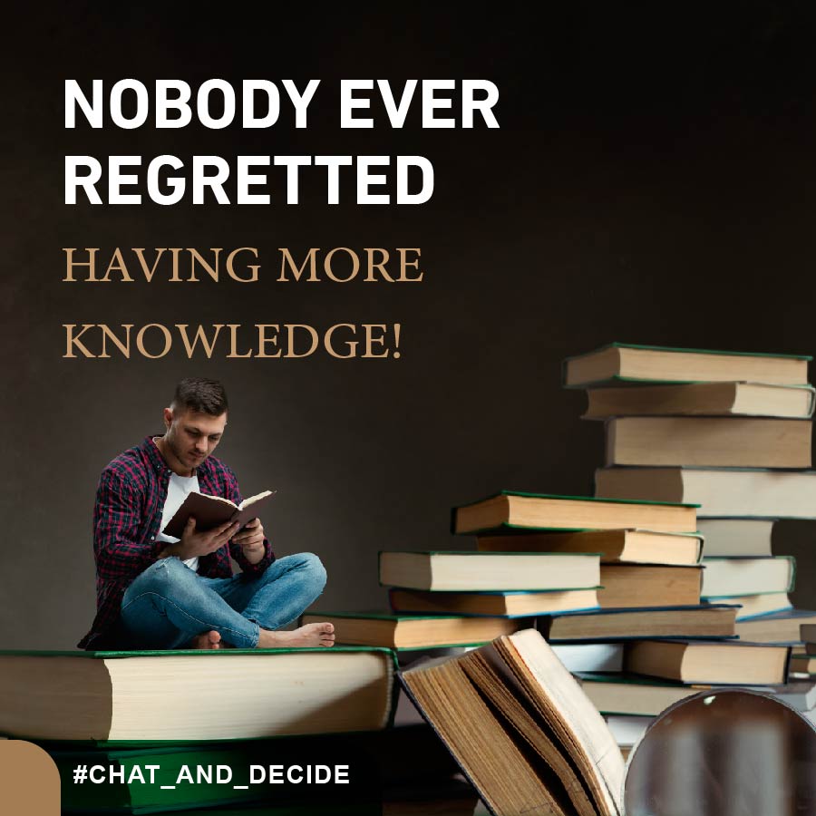 Having more knowledge!