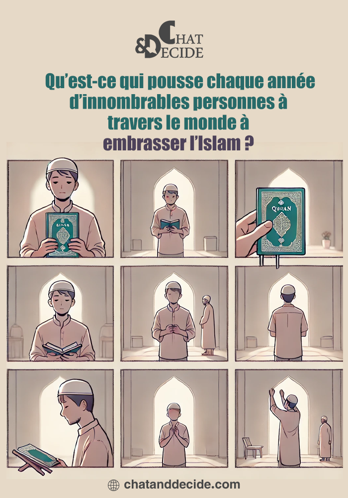 Qu’est-ce qui pousse chaque année d’innombrables personnes à travers le monde à embrasser l’Islam ?