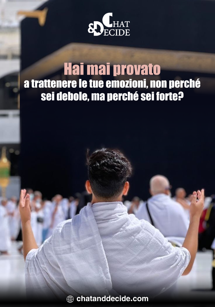 Hai mai provato a trattenere le tue emozioni, non perché sei debole, ma perché sei forte?