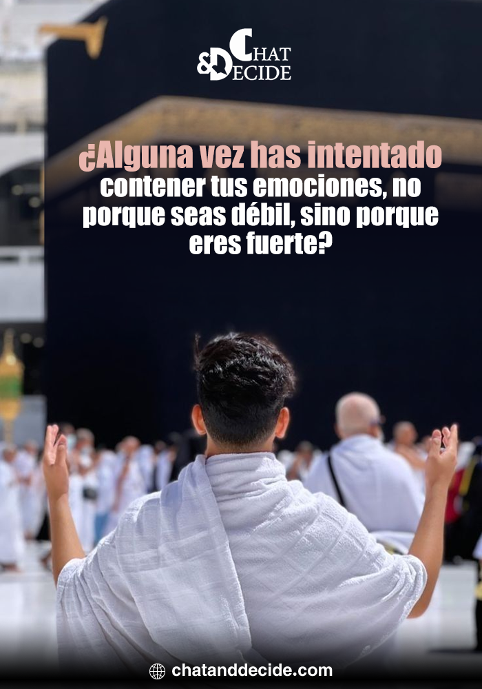 ¿Alguna vez has intentado contener tus emociones, no porque seas débil, sino porque eres fuerte?