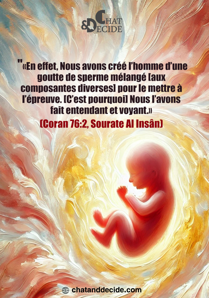 La création de l'homme : de la semence à l'épreuve divine