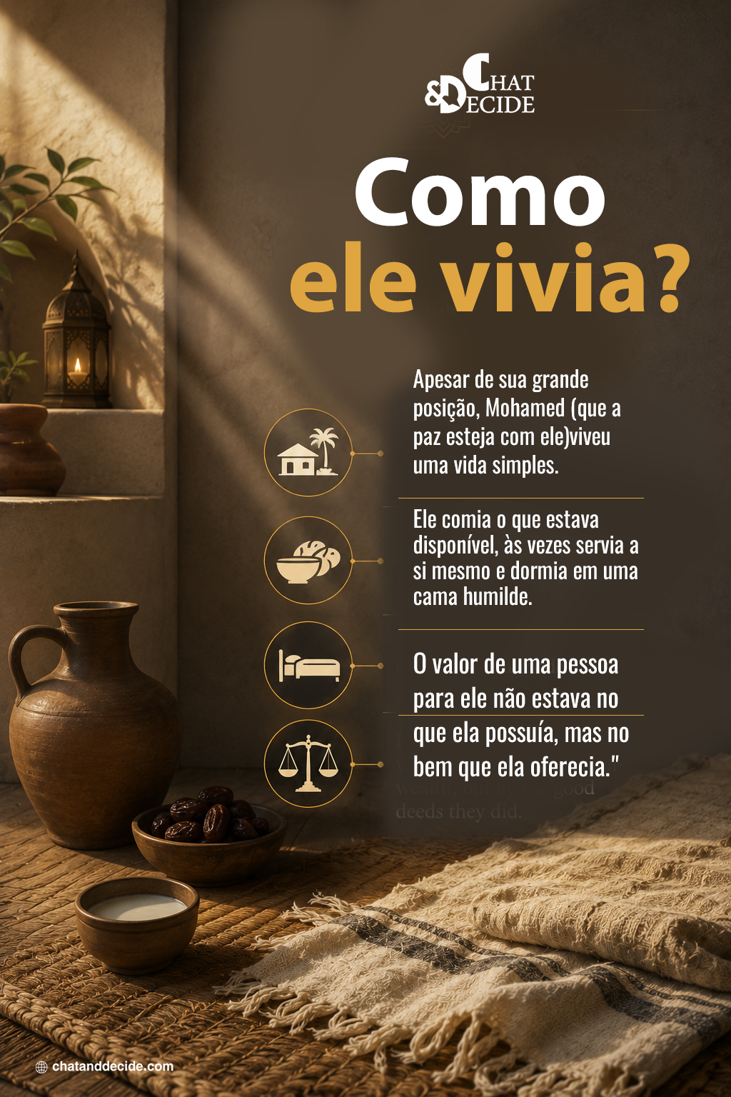 Como ele vivia?