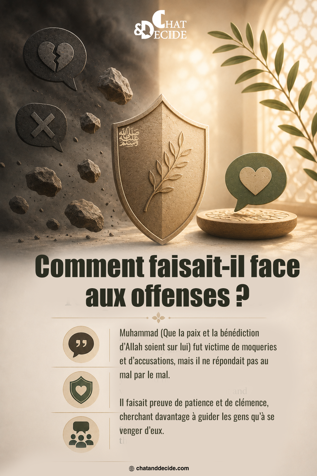 Comment faisait-il face aux offenses ?