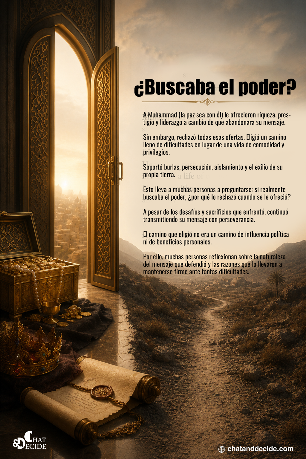 ¿Buscaba el poder?