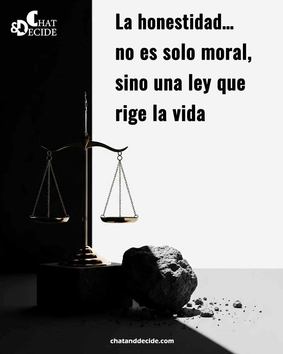 La honestidad… no es solo moral, sino una ley que rige la vida
