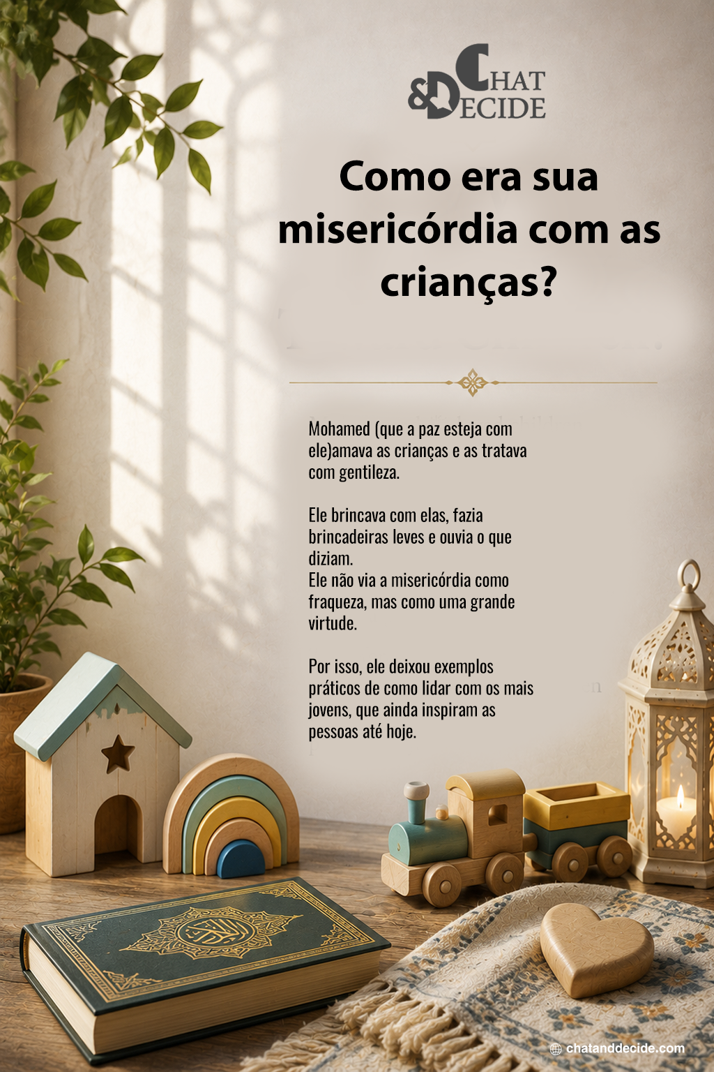 Como era sua misericórdia com as crianças?