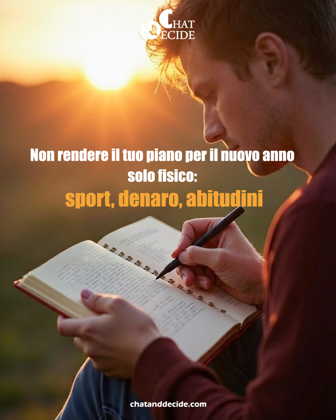 Non rendere il tuo piano per il nuovo anno solo fisico: sport, denaro, abitudini