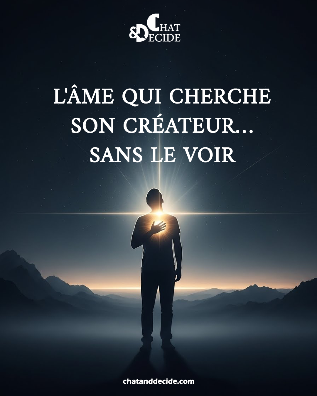 L'âme qui cherche son Créateur… sans Le voir