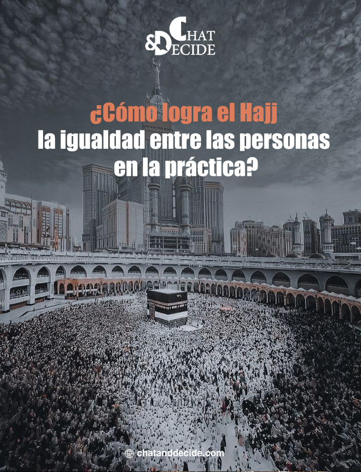 ¿Cómo logra el Hajj la igualdad entre las personas en la práctica?