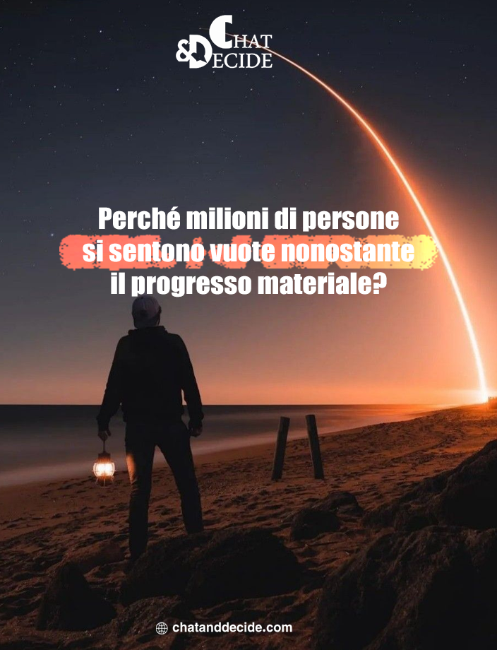 Perché milioni di persone si sentono vuote nonostante il progresso materiale?