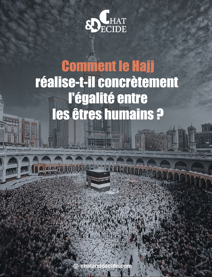 Comment le Hajj réalise-t-il concrètement l'égalité entre les êtres humains ?