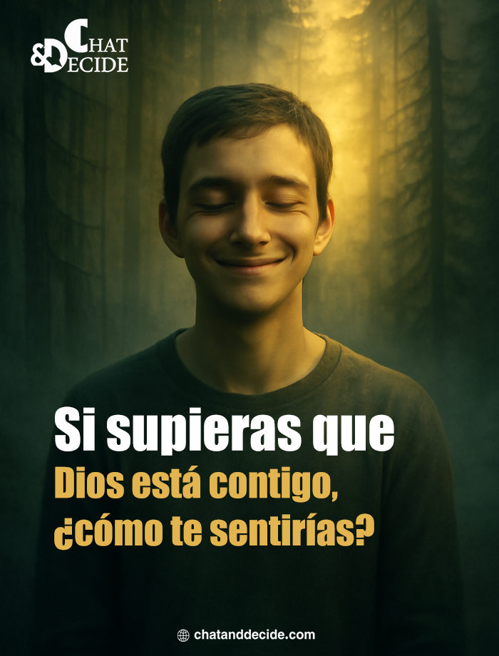 "Dios está contigo, ¿lo sientes?   "
