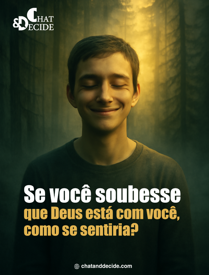 Se você soubesse que Deus está com você, como se sentiria?