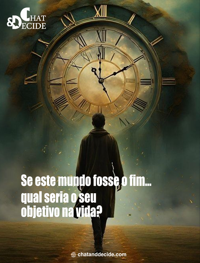 Se este mundo fosse o fim... qual seria o seu objetivo na vida?