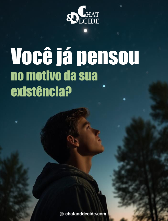 Você já pensou no motivo da sua existência?