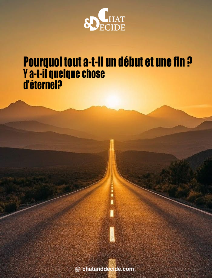 "Existe-t-il quelque chose d’éternel ?    "