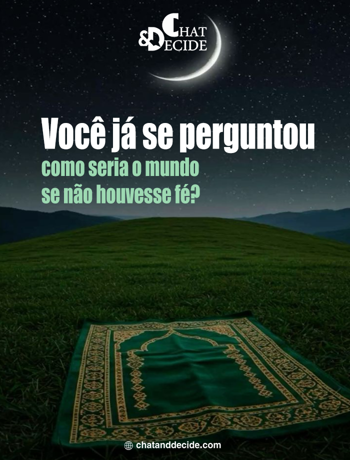 "Um mundo sem fé   "