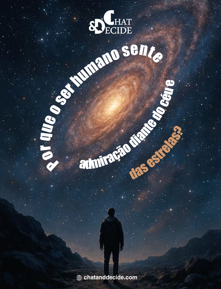 Por que o ser humano sente admiração diante do céu e das estrelas?
