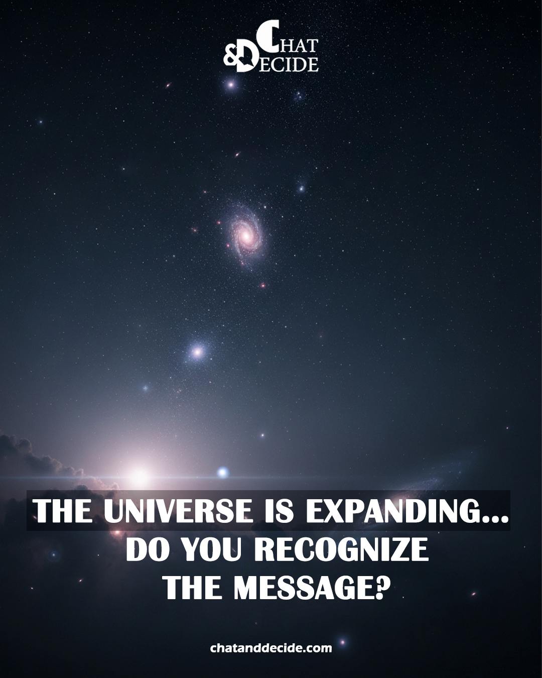 The universe is expanding… do you recognize the message?
