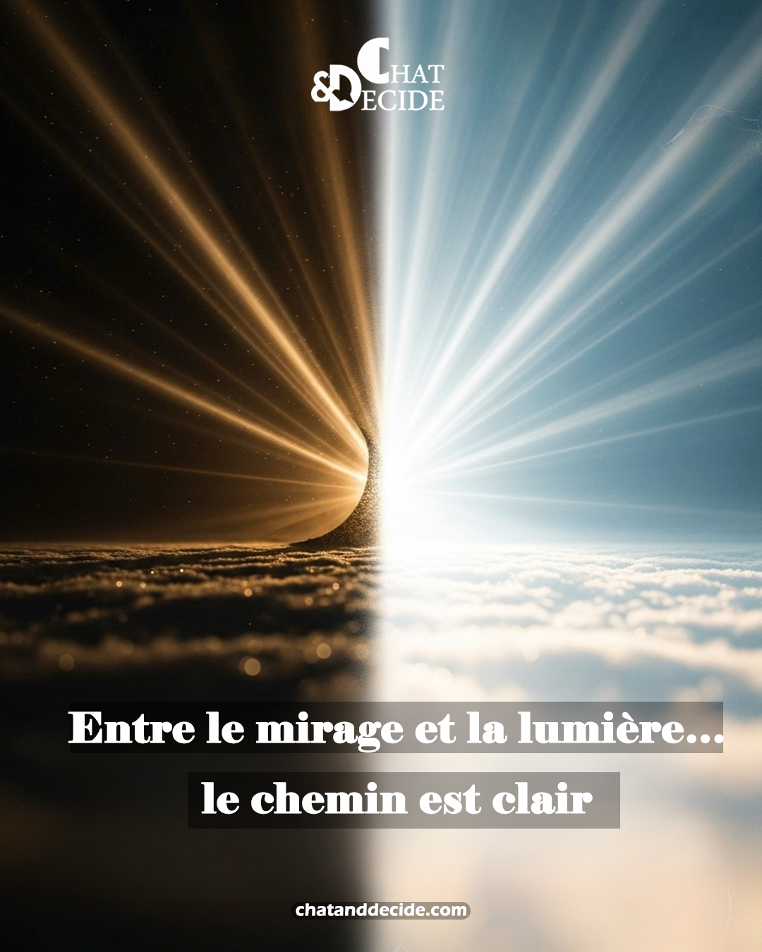 Entre le mirage et la lumière… le chemin est clair