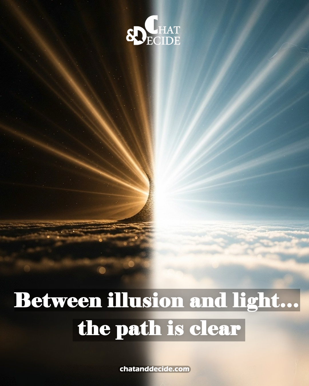 Between illusion and light… the path is clear