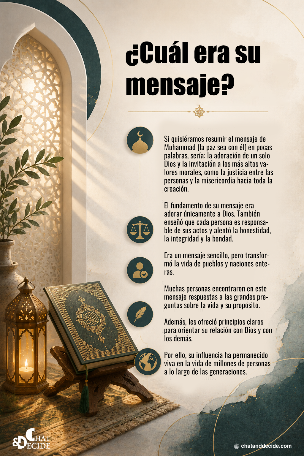 ¿Cuál era su mensaje?
