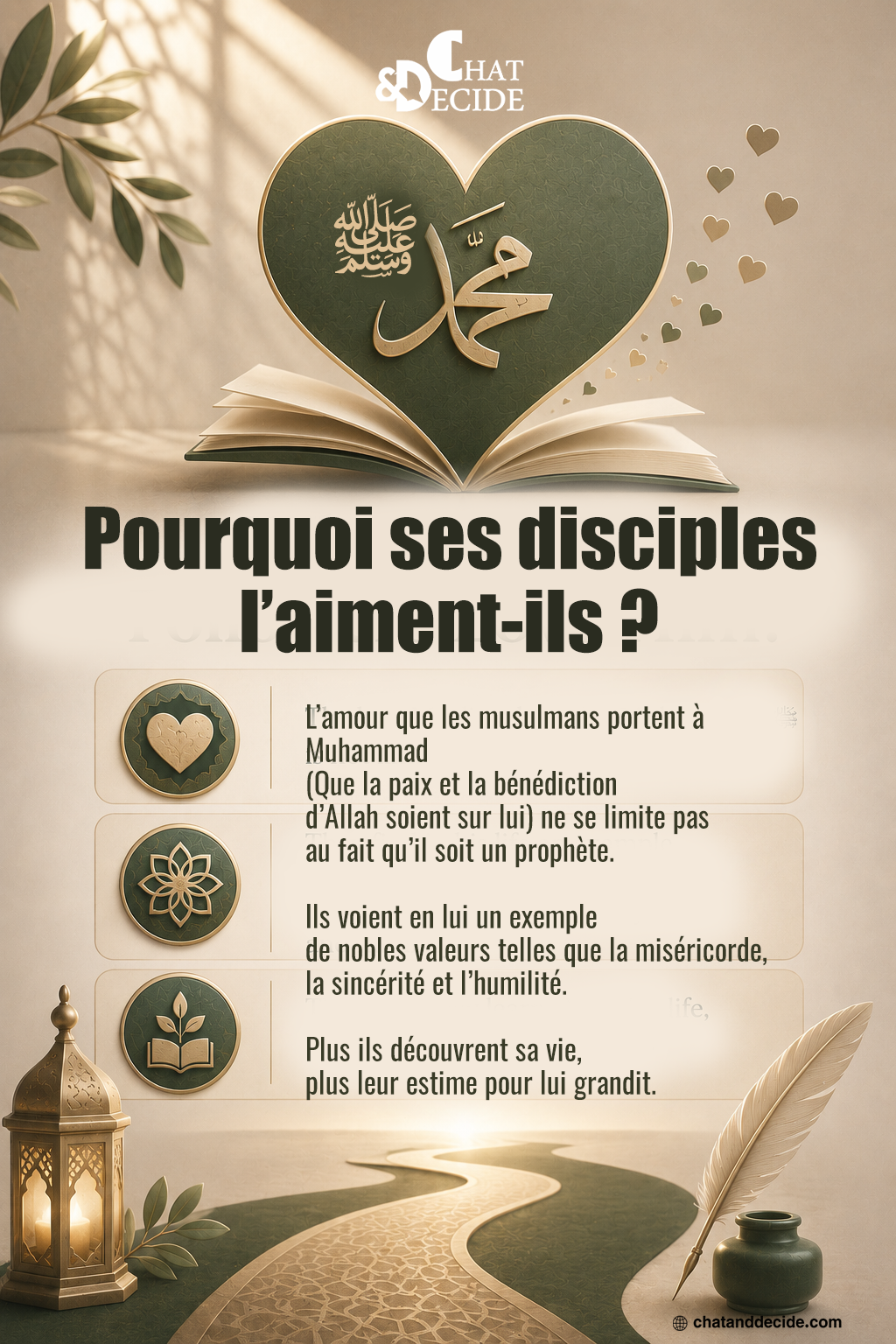 Pourquoi ses disciples l’aiment-ils ?