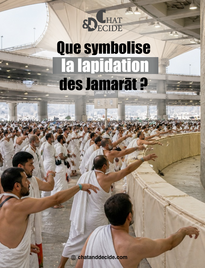 Que symbolise la lapidation des Jamarāt ?
