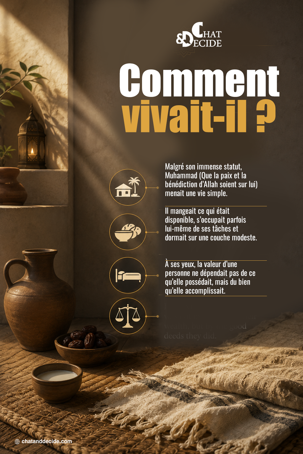 Comment vivait-il ?