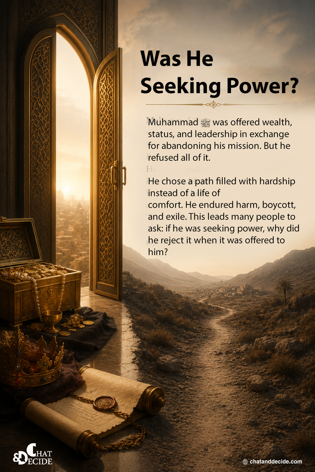 Was He Seeking Power?