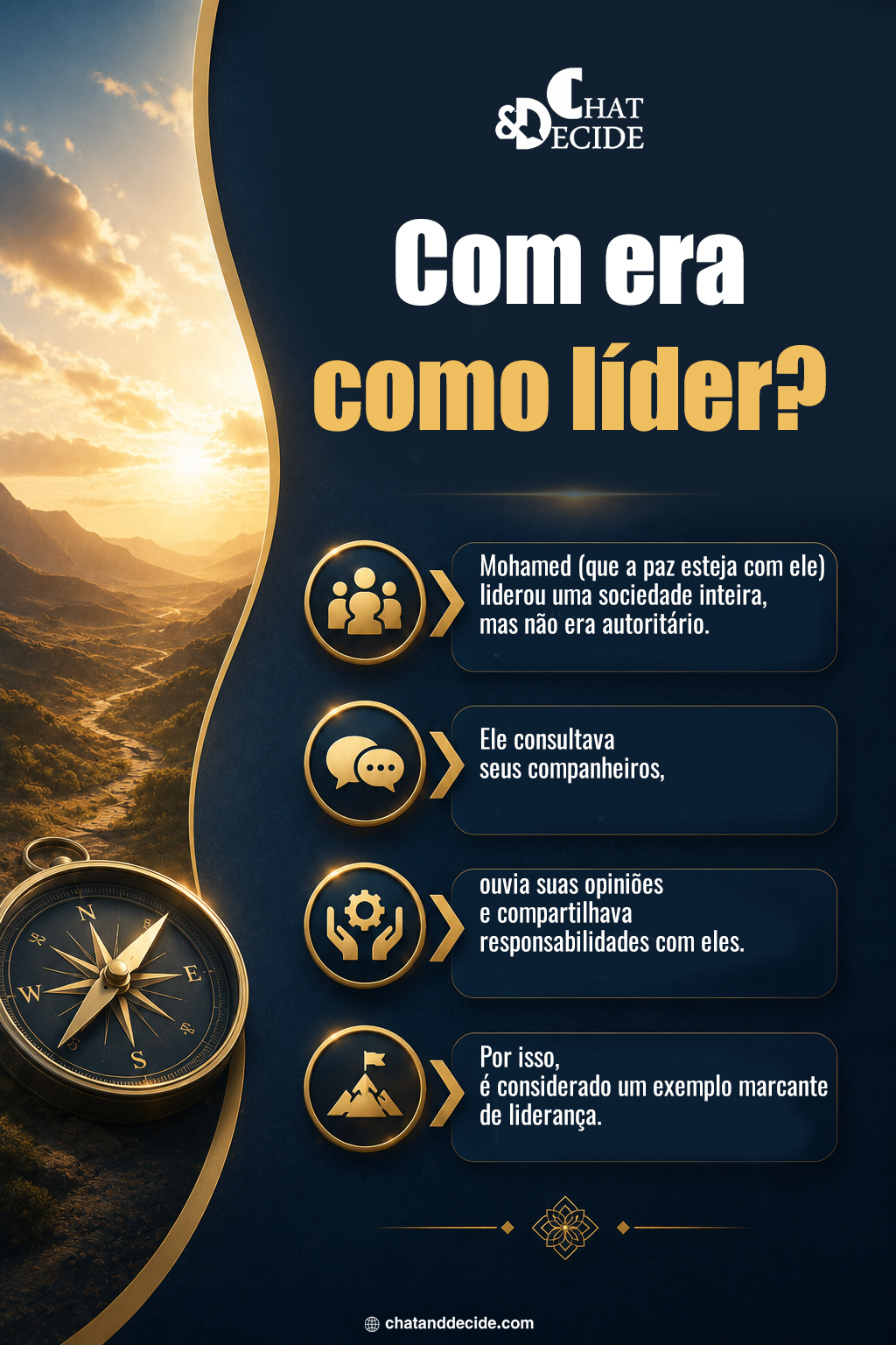 Como era como líder?