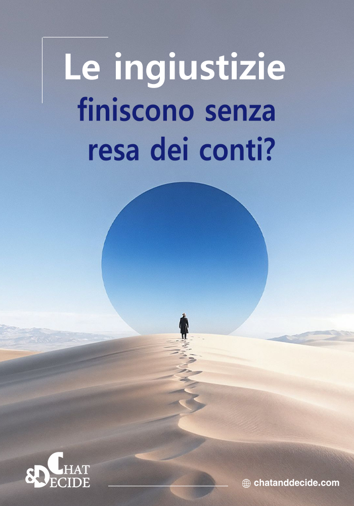 "Le ingiustizie finiscono senza resa dei conti?  "