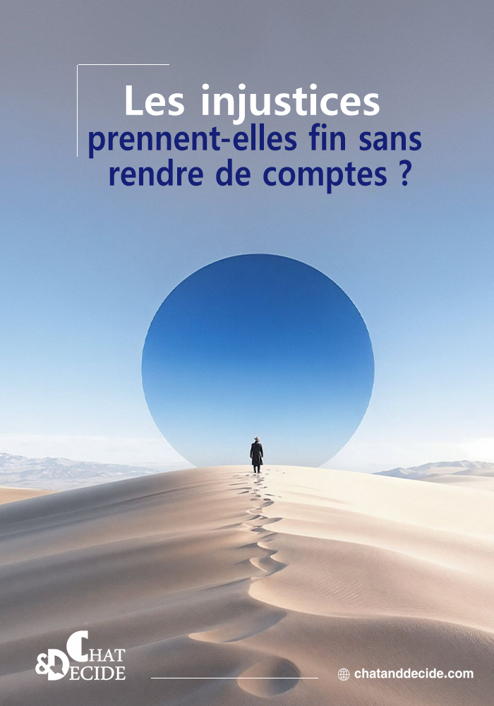 "Les injustices prennent-elles fin sans rendre de comptes ?  "