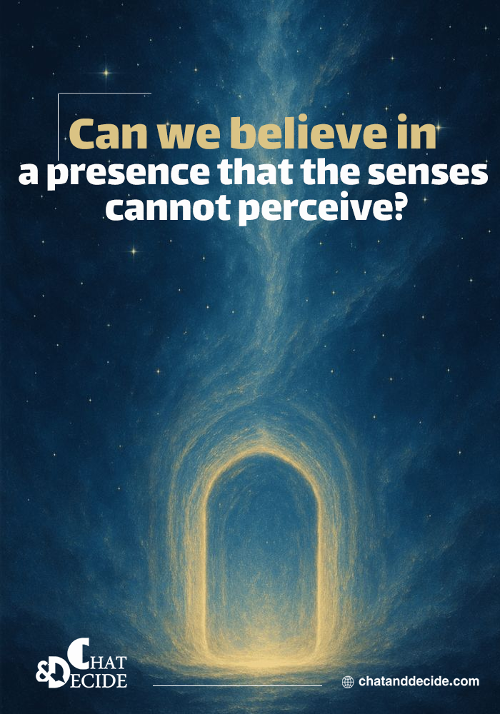 Can we believe in a presence that the senses cannot perceive?