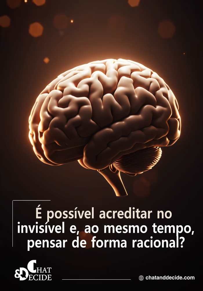 É possível acreditar no invisível e, ao mesmo tempo, pensar de forma racional?
