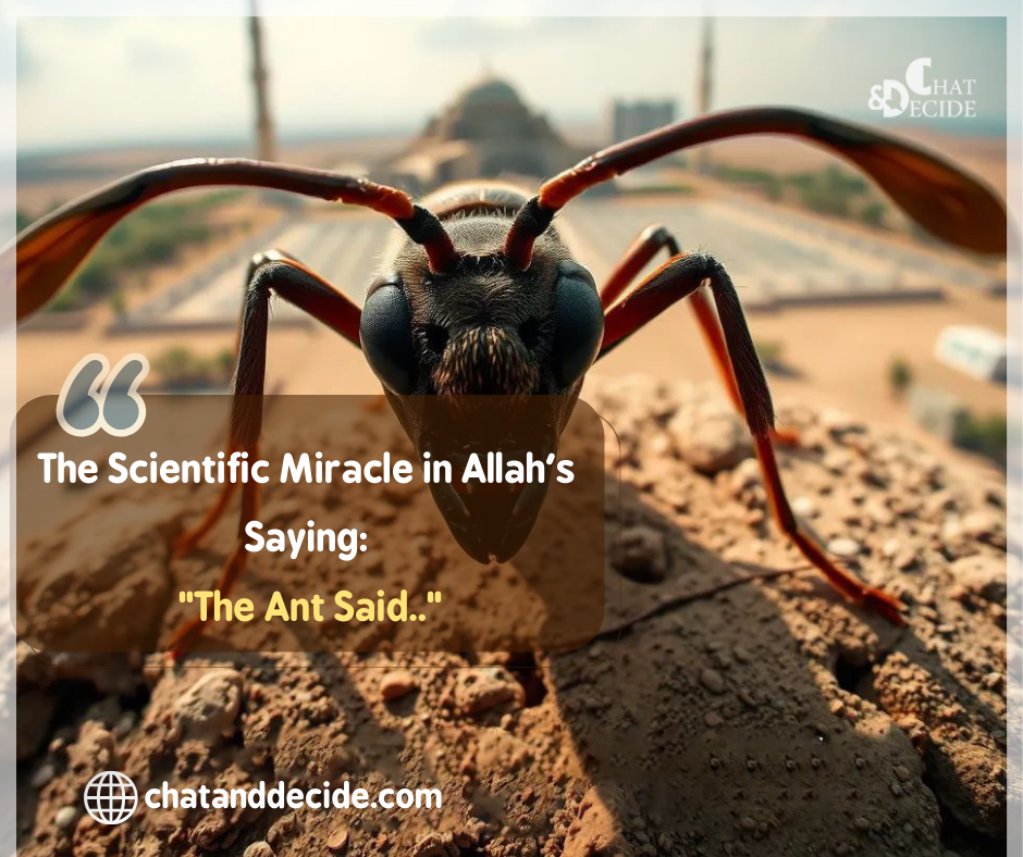 The Scientific Miracle in Allah's Saying: "The Ant Said.."