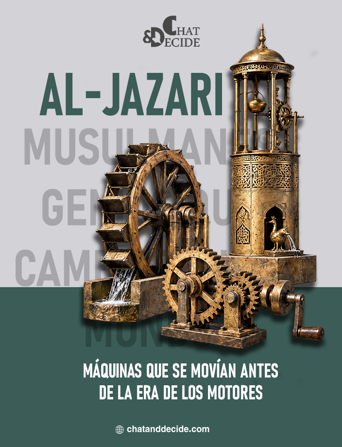 Al-Jazari... máquinas que se movían antes de la era de los motores