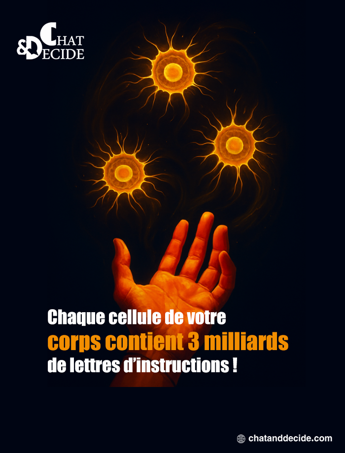Chaque cellule de votre corps contient 3 milliards !"