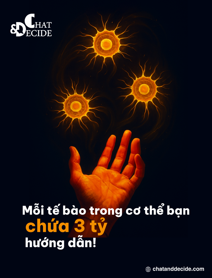 Mỗi tế bào chứa 3 tỷ ký tự hướng dẫn!