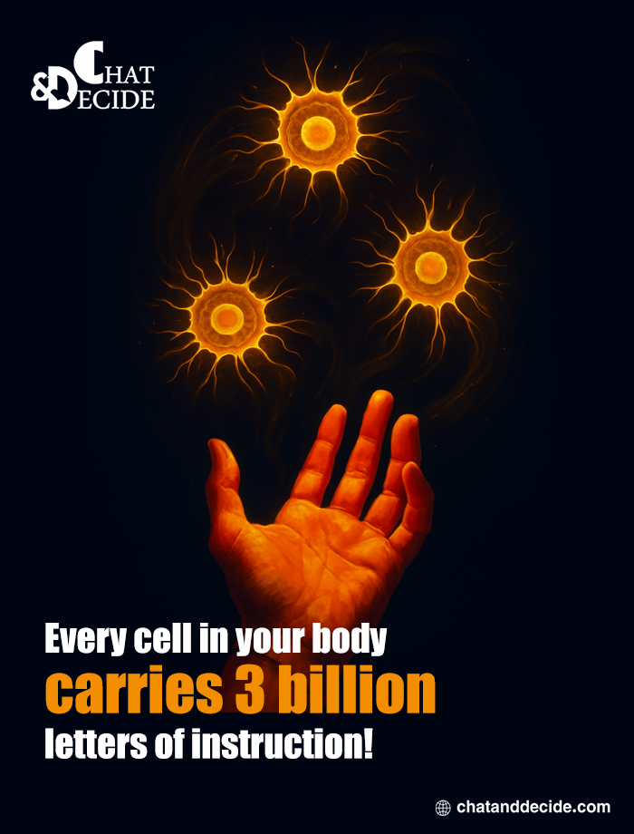 Every cell in your body carries 3 billion letters
