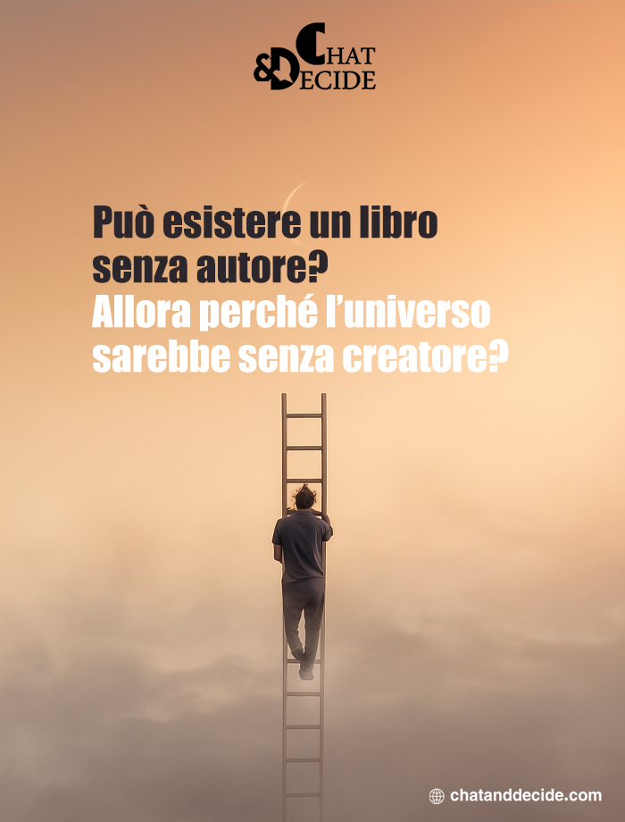 Può esistere un libro senza autore? Allora perché l’universo sarebbe senza creatore?