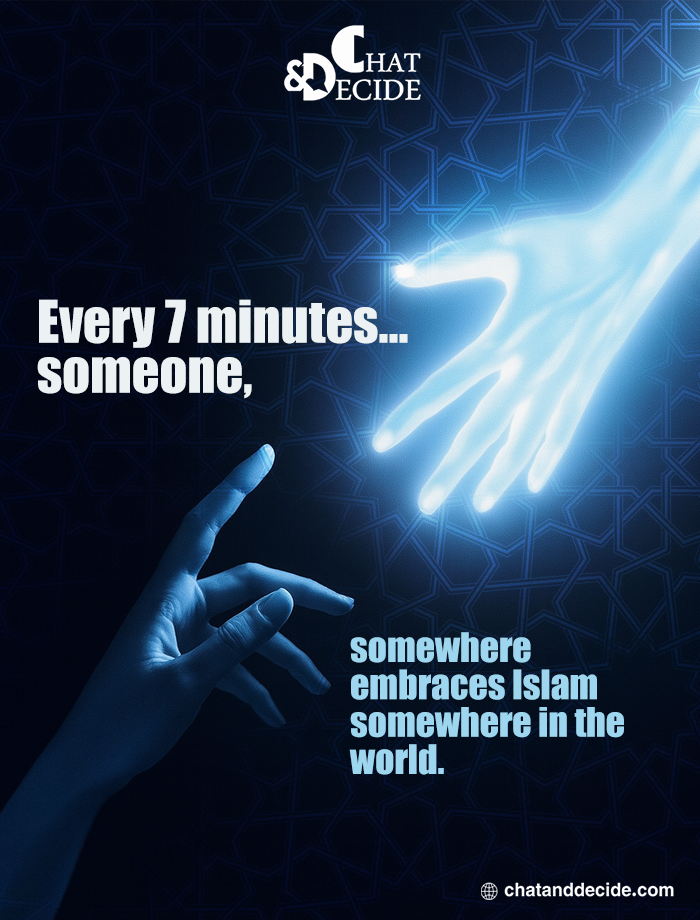 ​Every 7 minutes... someone embraces Islam