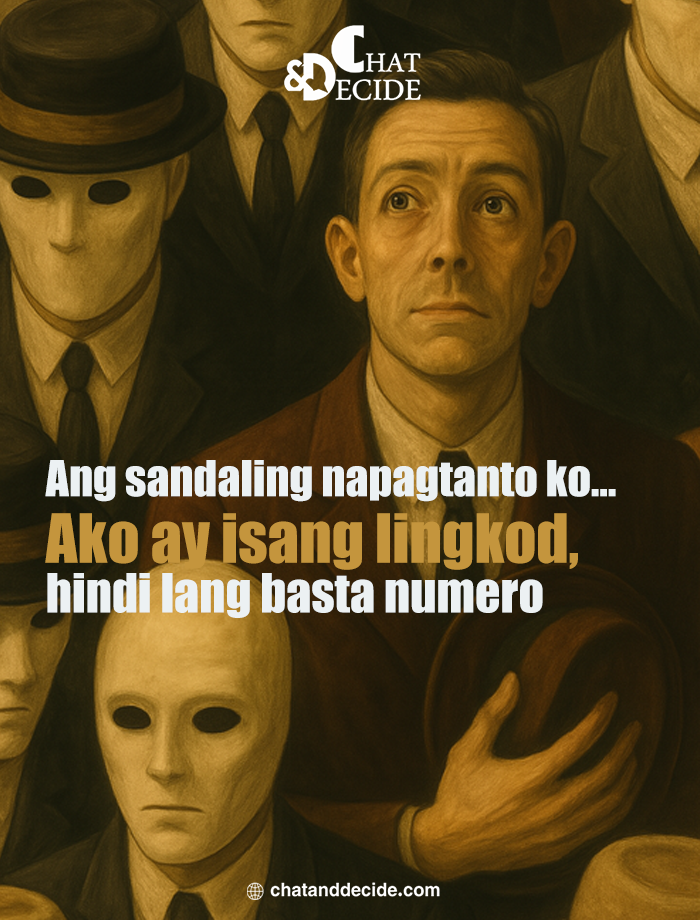 Ang sandaling napagtanto ko, ako'y lingkod, hindi numero."
