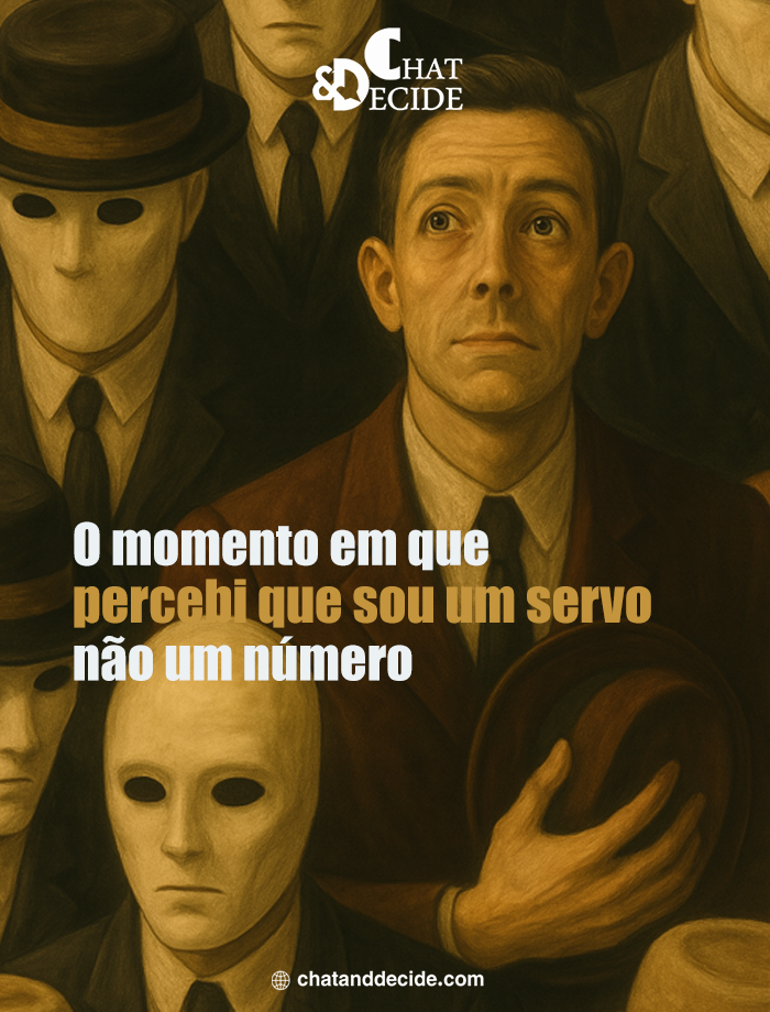 O momento de perceber: Sou servo, não número