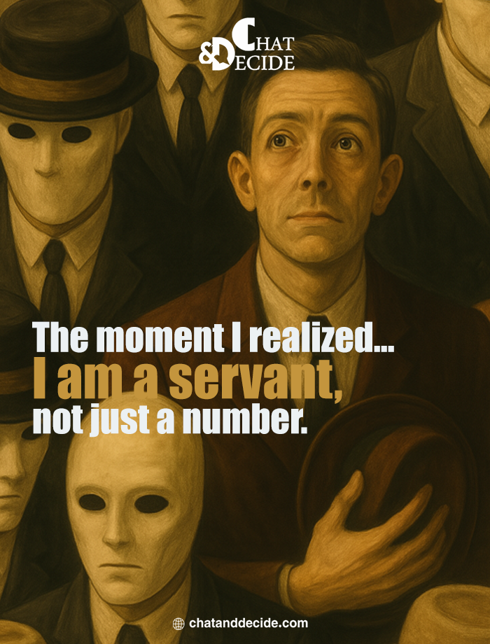 The moment I realized… I am a servant,