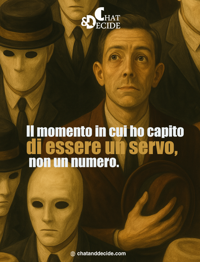 Il momento in cui ho capito: sono un servo, non un numero